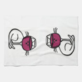 Voor de LIEFDE van Wijn & Katten Dish Towel Theedoek (Horizontaal)