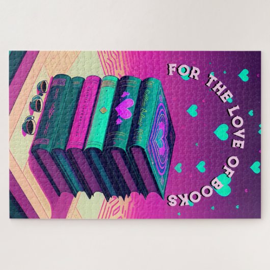 Voor de liefde voor boeken legpuzzel (Horizontaal)