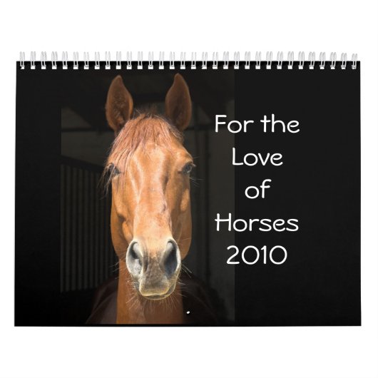 Voor de liefde voor paarden 2010 kalender (Hoes)