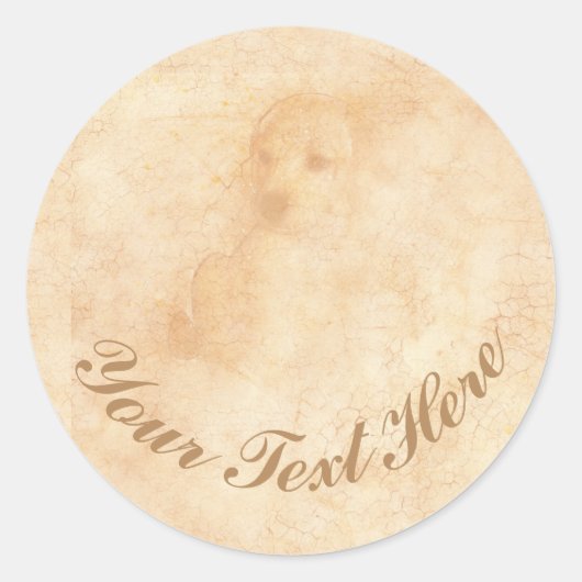 Voor de liefde voor Puppies Ronde Sticker (Voorkant)