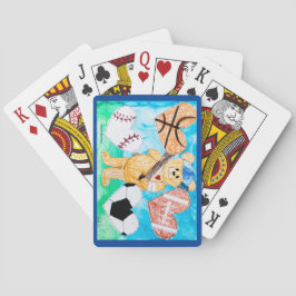 Voor de liefde voor sport - Kinder kunst voor CHOC Pokerkaarten