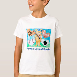 Voor de liefde voor sport - Kinder kunst voor CHOC T-shirt