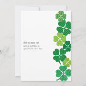 Voor de liefdesuitnodiging voor het liefhebben van kaart (Achterkant)