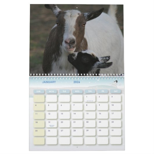Voor de liefhebbers van geitenvlees kalender (Jan 2026)