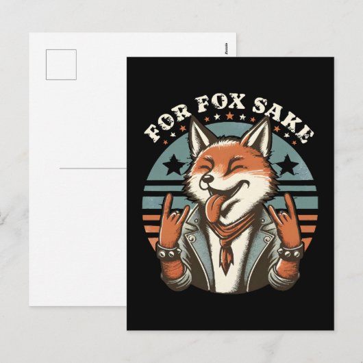 Voor de lieve vossen feestdagenkaart (Voorkant / Achterkant)