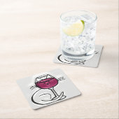 Voor de LOVE Onderzetters van wijn en katten (Insitu)