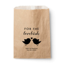 Voor de Lovebirds, Bruiloft Stuur Bird Seed Tassen