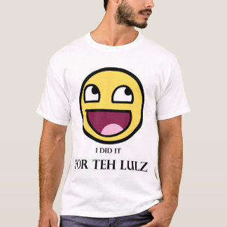 Voor de Lulz (licht en zwart) T-shirt