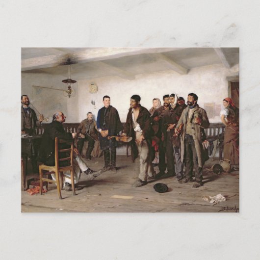 Voor de magistraat briefkaart (Voorkant)