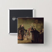 Voor de magistraten vierkante button 5,1 cm (Voorkant /achterkant)