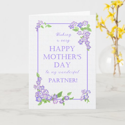 Voor de Mauve Kaart van de Bloemen van de Moederda (Gele Bloem)