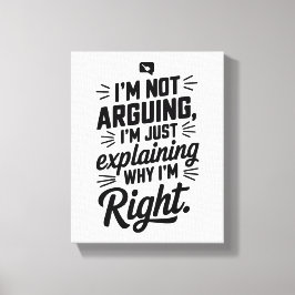 Voor de meester van de logica! geestig canvas afdruk