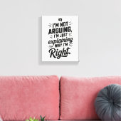 Voor de meester van de logica! geestig canvas afdruk (Insitu (Woonkamer))