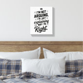 Voor de meester van de logica! geestig canvas afdruk (Insitu (Slaapkamer))