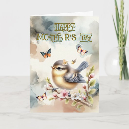 Voor de moeder die nooit stopt met Moederdag Kaart (Voorkant)