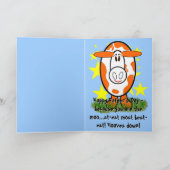 Voor de Moo... een geweldige vader van allemaal. Kaart (Binnen)