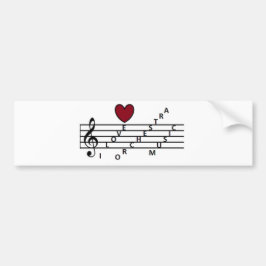 Voor de muziekliefhebber orchistra bumpersticker