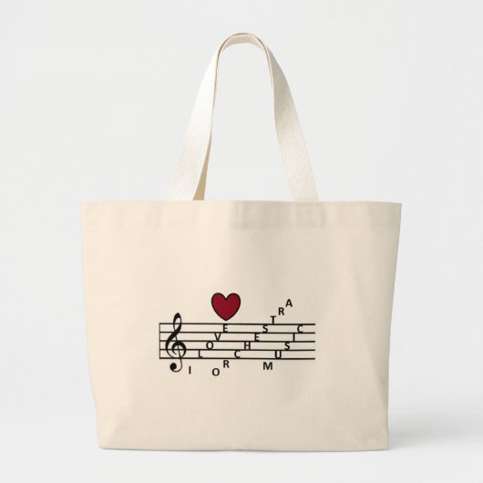 Voor de muziekliefhebber orchistra grote tote bag (Voorkant)