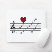 Voor de muziekliefhebber orchistra muismat (Met muis)