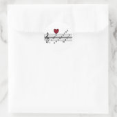 Voor de muziekliefhebber orchistra ronde sticker (Tas)