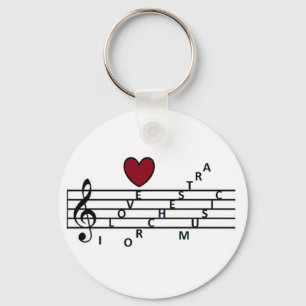 Voor de muziekliefhebber orchistra sleutelhanger