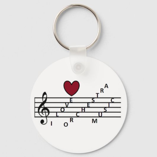 Voor de muziekliefhebber orchistra sleutelhanger (Voorkant)