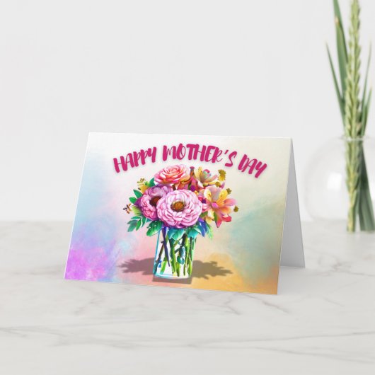 Voor de nieuwe moeder Moederdag Kaart (Voorkant)