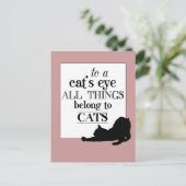 Voor de ogen van een kat zijn alle dingen die tot  briefkaart (Staand voorkant)