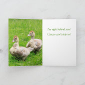 Voor de ondersteuning van mijn vriend kanker kaart (Binnen)