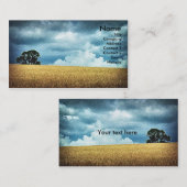 Voor de oogst, het malplaatje van de bedrijfskaart visitekaartje (Voorkant / Achterkant)