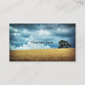 Voor de oogst, het malplaatje van de bedrijfskaart visitekaartje (Achterkant)