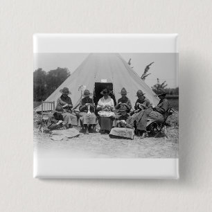 Voor de Oorzaak: 1916 Vierkante Button 5,1 Cm