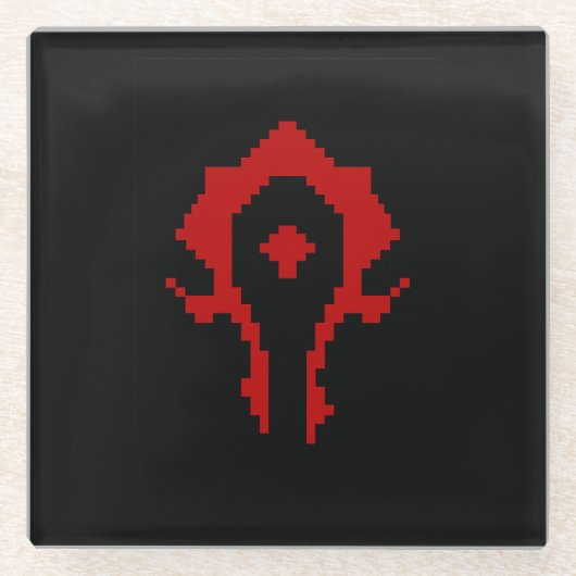 Voor de orde glazen onderzetter (Voorkant)