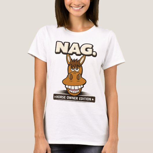 Voor de paardenliefhebber t-shirt (Voorkant)
