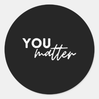 Voor de persoon achter mij ben je geweldig mooi ronde sticker