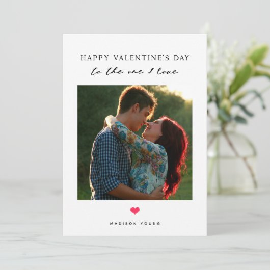 Voor de persoon die ik liefheb Rode Hart Valentijn (Staand voorkant)