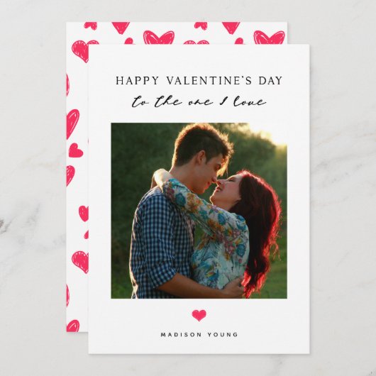 Voor de persoon die ik liefheb Rode Hart Valentijn (Voorkant / Achterkant)