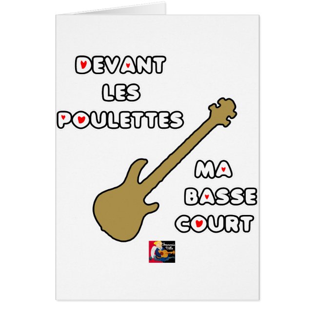 Voor de POULETTEN, mijn KORTE BASSE (Voorkant)