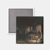 Voor de Pub, 1843 Magneet (Voorkant / Achterkant)