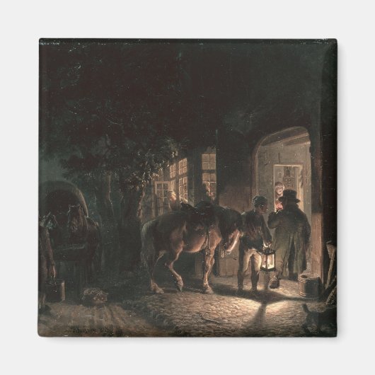 Voor de Pub, 1843 Magneet (Voorkant)