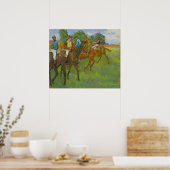 Voor de Race door Edgar Degas Poster (Keuken)