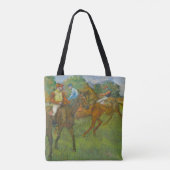 Voor de Race door Edgar Degas Tote Bag (Achterkant)