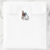Voor de Race Ronde Sticker (Tas)