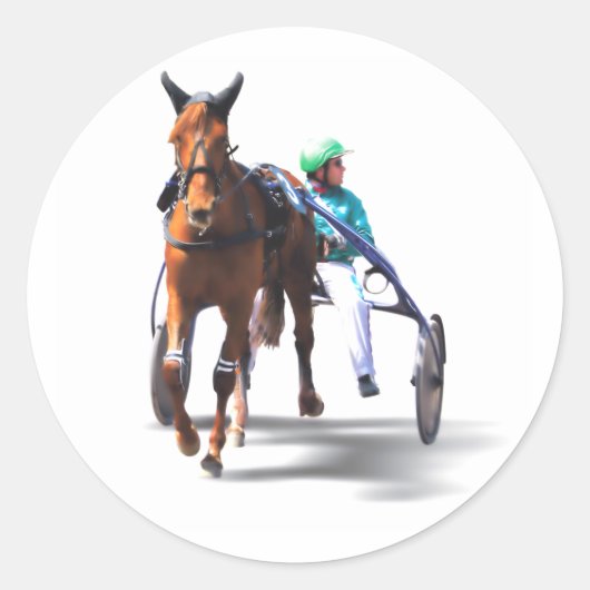 Voor de Race Ronde Sticker (Voorkant)