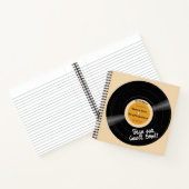 Voor de Record Vinyl Groovy Browns Gastenboek Notitieboek (Binnen)