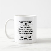 Voor de rijken is er therapie koffiemok (Links)