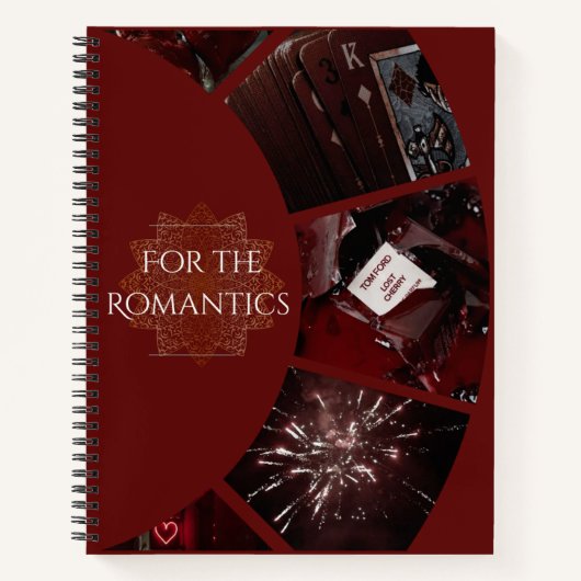 Voor de romantici (rood) notitieboek (Voorkant)
