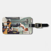 Voor de schok of bij de arts bagagelabel (Voorkant horizontaal)