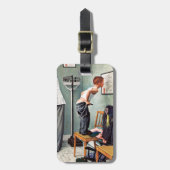 Voor de schok of bij de arts bagagelabel (Voorkant verticaal)