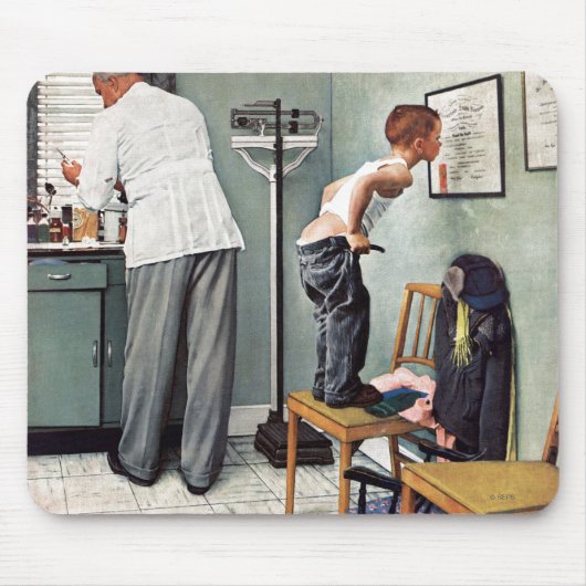 Voor de schok of bij de arts muismat (Voorkant)